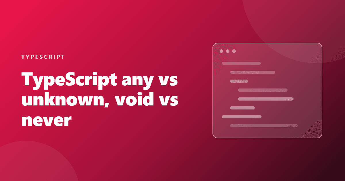typescript basic types any unknown never